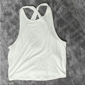 Hollister White Halter Top